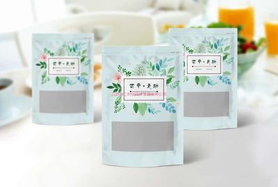 百草堂花茶馆 包装袋设计